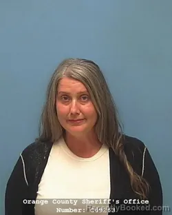 Mugshot of Jennifer Lynn Strahan booked in Orange County, Texas on August 21, 2026