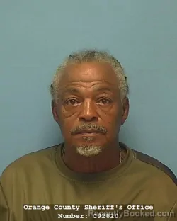 Mugshot of Rufus Williams booked in Orange County, Texas on August 18, 2026