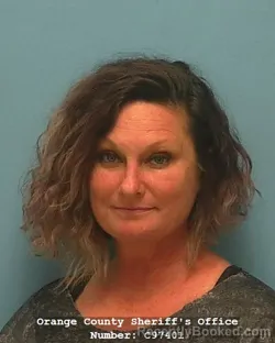 Mugshot of Mistie Amber King booked in Orange County, Texas on October 23, 2026