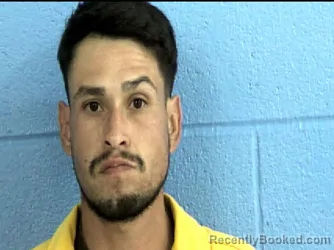Mugshot of Eric Rene Sanchez booked in Parmer County, Texas on August 21, 2026
