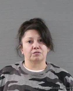 Mugshot of Dione Lea Briones booked in Randall County, Texas on October 12, 2026