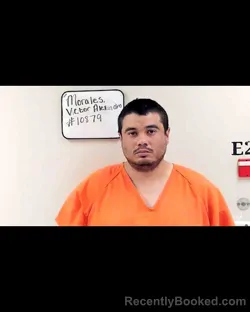 Mugshot of VICTOR Alexandro MORALES booked in Reagan County, Texas on March 28, 2026