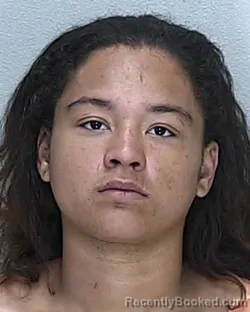 Mugshot of KIARA SAMANTHA DE ARMAS booked in Marion County, Florida on April 18, 2026