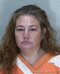 Mugshot of CHRISTINE DAWN HELTON booked in Marion County, Florida on April 24, 2026
