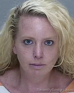 Mugshot of BRITNEY MARLANA HAY booked in Marion County, Florida on April 25, 2026