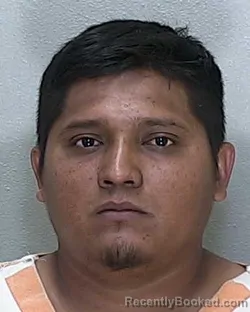 Mugshot of JUAN CARLOS CONTRERAS GARCIA booked in Marion County, Florida on April 28, 2026