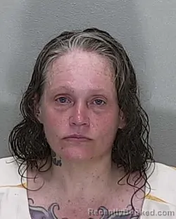 Mugshot of MELISSA JOANN LAMBUR booked in Marion County, Florida on June 12, 2026