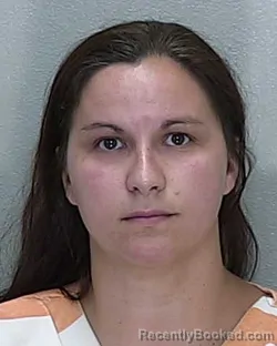 Mugshot of RACHEL MARIE FARMER booked in Marion County, Florida on June 17, 2026