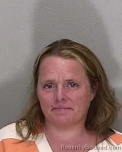 Mugshot of MELISSA ELLEN RIGGS booked in Marion County, Florida on June 18, 2026