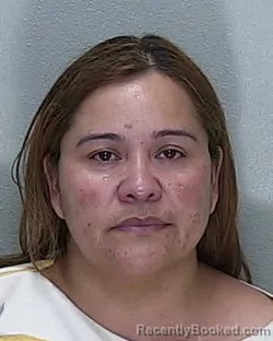 Mugshot of KENIA GARCIA HERNANDEZ booked in Marion County, Florida on June 18, 2026