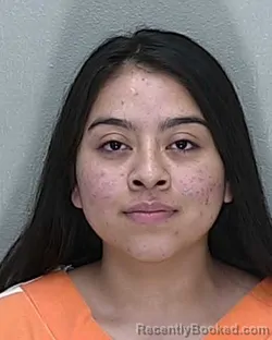 Mugshot of DIANA MILEIDY VIVAR RODRIGUEZ booked in Marion County, Florida on June 18, 2026