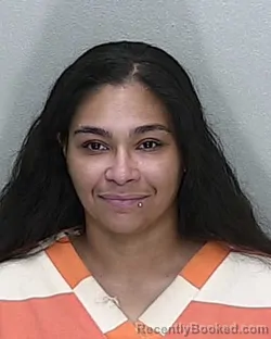 Mugshot of VENUS ASHLEY MONTES booked in Marion County, Florida on June 21, 2026