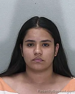 Mugshot of MARIA JOSE CALLE MORENO booked in Marion County, Florida on June 24, 2026