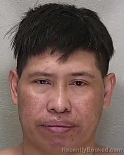 Mugshot of MARCELINO PEREZ PEREZ booked in Marion County, Florida on June 30, 2026