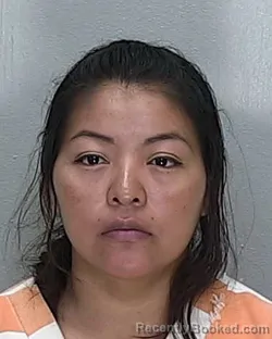 Mugshot of RUDELINA ROJAS RODRIGUEZ booked in Marion County, Florida on July 1, 2026