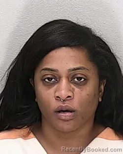 Mugshot of Shykiah Rosetta Samoyah Byrd booked in Marion County, Florida on July 27, 2026