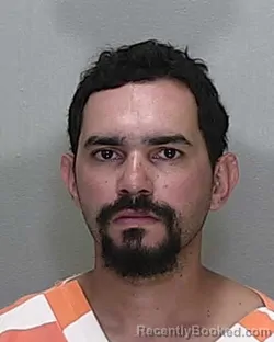 Mugshot of Brian Javier Rivera booked in Marion County, Florida on July 30, 2026