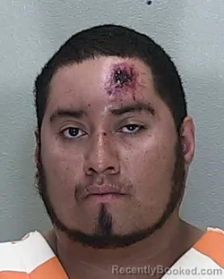 Mugshot of Bryan Dejesus Padilla Cuarenta booked in Marion County, Florida on August 2, 2026