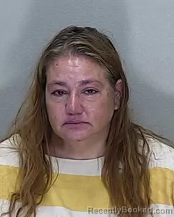 Mugshot of Christine Dawn Helton booked in Marion County, Florida on August 3, 2026
