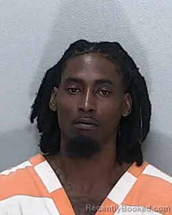 Mugshot of Deonte White booked in Marion County, Florida on August 5, 2026