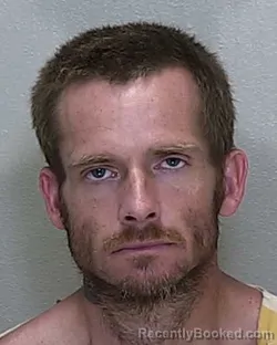 Mugshot of Joshua Charles Hogan booked in Marion County, Florida on August 6, 2026