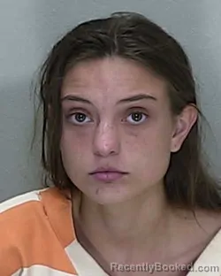 Mugshot of Kaydence Faith Walton booked in Marion County, Florida on August 6, 2026