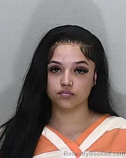 Mugshot of Mariah Lucille Harris booked in Marion County, Florida on August 7, 2026