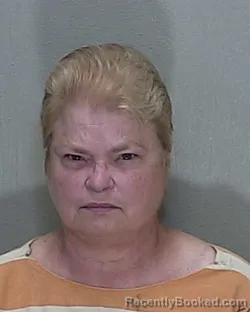 Mugshot of Diane K Dellapenta booked in Marion County, Florida on August 12, 2026