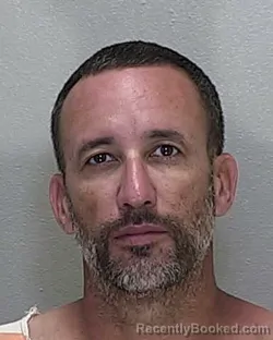 Mugshot of Guillermo Efrain Burgos booked in Marion County, Florida on August 13, 2026