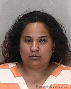 Mugshot of Maria A Carballo booked in Marion County, Florida on August 13, 2026