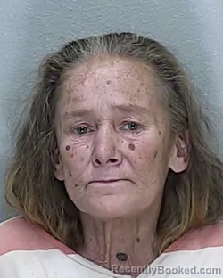 Mugshot of Jacquelyn Andrea O'neil booked in Marion County, Florida on August 14, 2026