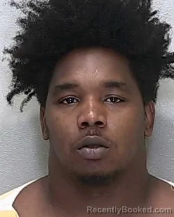Mugshot of K'hn Semaj Oliver booked in Marion County, Florida on August 16, 2026