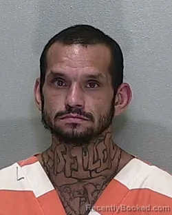 Mugshot of Justin Anthony Mendez booked in Marion County, Florida on August 17, 2026
