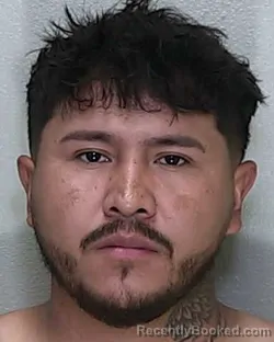 Mugshot of Jose Ramon Cruz Sanchez booked in Marion County, Florida on August 20, 2026