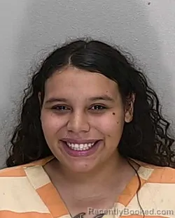 Mugshot of Crystal Marie Santiago Zavala booked in Marion County, Florida on August 21, 2026