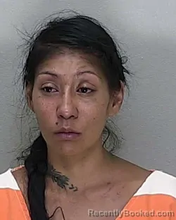 Mugshot of Julia Anna Bejarano booked in Marion County, Florida on August 23, 2026