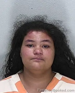 Mugshot of Destiny Prescilla-Lynn Ivey-Castagena booked in Marion County, Florida on August 23, 2026