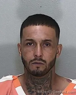 Mugshot of Florencio Velazquez Sanchez booked in Marion County, Florida on August 24, 2026