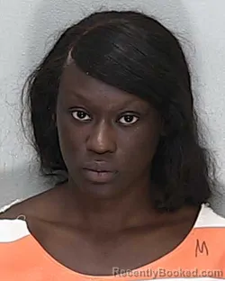 Mugshot of Moeshia Jazzmiere Burgess booked in Marion County, Florida on September 22, 2026