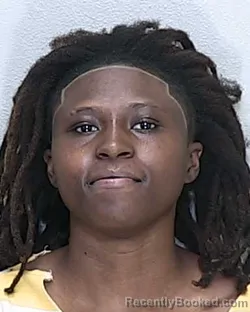 Mugshot of Ja'niana Amea Wess booked in Marion County, Florida on September 25, 2026