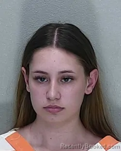 Mugshot of Hailie Paige Johnson booked in Marion County, Florida on September 26, 2026