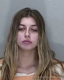 Mugshot of Jessica Lee Pizarro booked in Marion County, Florida on September 26, 2026