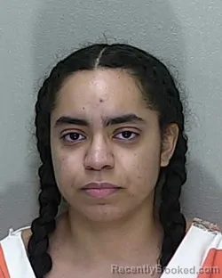 Mugshot of Miranda Janay Garcia booked in Marion County, Florida on September 26, 2026