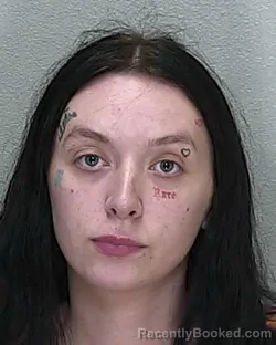 Mugshot of Kourtney Renea Garrett booked in Marion County, Florida on September 27, 2026