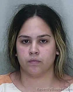 Mugshot of Ashley Centeno Rivera booked in Marion County, Florida on September 28, 2026