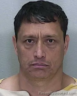 Mugshot of Nelson Ariza-Santoyo booked in Marion County, Florida on October 1, 2026