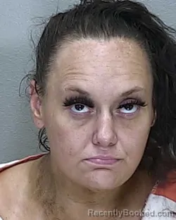 Mugshot of Amanda Dawn Hopkins booked in Marion County, Florida on October 2, 2026