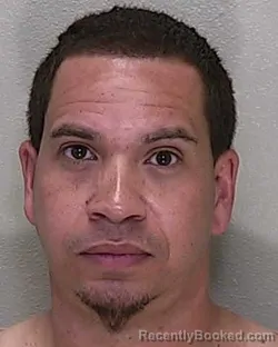 Mugshot of Xavier Cruz Alicea booked in Marion County, Florida on October 3, 2026