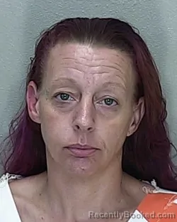 Mugshot of Virginia Louise Allen booked in Marion County, Florida on October 4, 2026