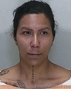 Mugshot of Merry Lyanne Nunez-Ortiz booked in Marion County, Florida on October 4, 2026